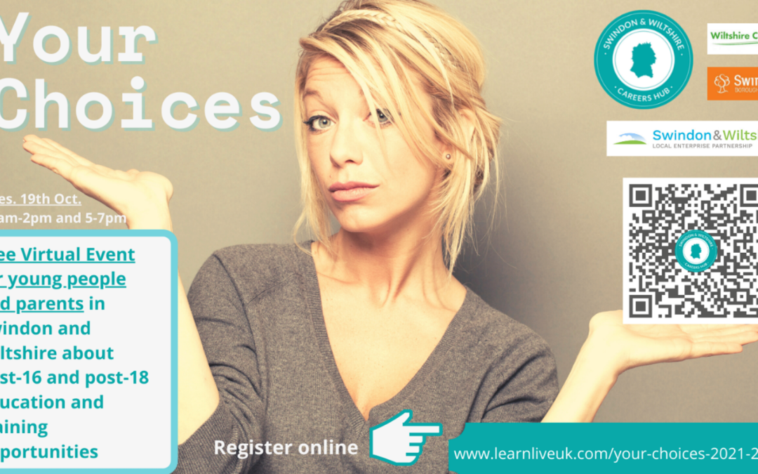 ‘Your Choices’ Free Event for Pupils & Parents – 19th October 2021