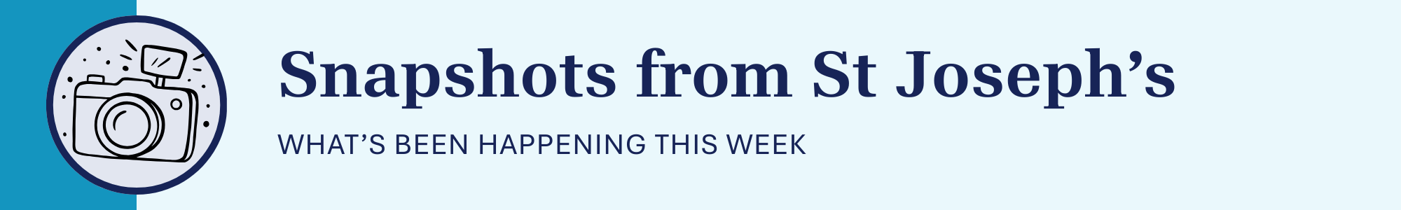 Snapshots From This Week at St Joseph's